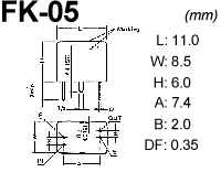 FK-05 crystal filter drawing