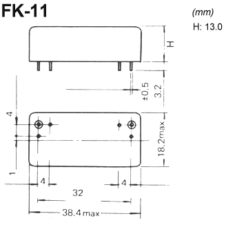 FK-11 crystal filter drawing