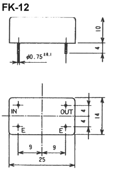 FK-12 crystal filter drawing