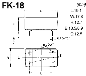 FK-18 crystal filter drawing